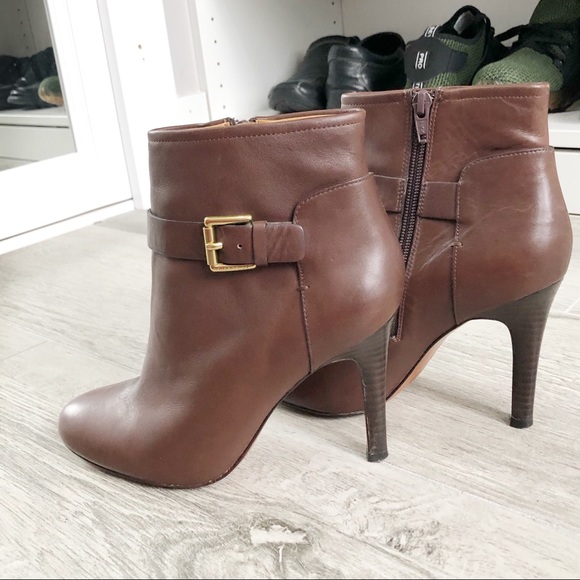 Coach “Mason” Leather Heeled Booties - Picture 4 of 16